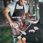 Custom Dolphins Apron Fish Mascot With Aboriginal Indigenous