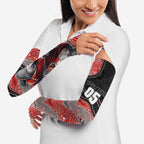 Custom Dolphins Arm Sleeves Fish Mascot With Aboriginal Indigenous