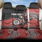 Custom Dolphins Back Car Seat Cover Fish Mascot With Aboriginal Indigenous