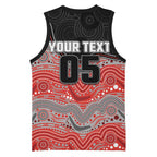 Custom Dolphins Basketball Jersey Fish Mascot With Aboriginal Indigenous