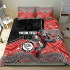Custom Dolphins Bedding Set Fish Mascot With Aboriginal Indigenous
