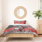 Custom Dolphins Bedding Set Fish Mascot With Aboriginal Indigenous