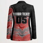 Custom Dolphins Blazer Fish Mascot With Aboriginal Indigenous