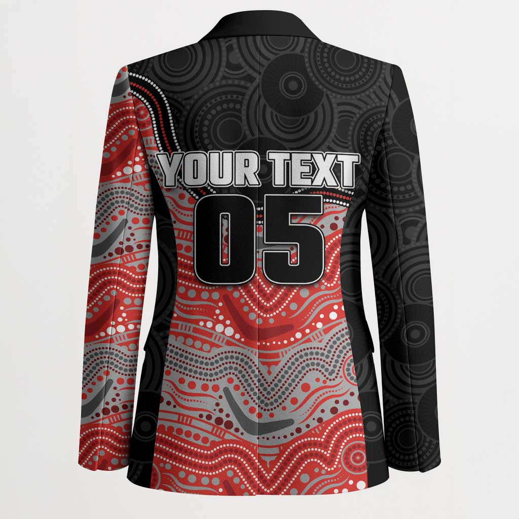Custom Dolphins Blazer Fish Mascot With Aboriginal Indigenous