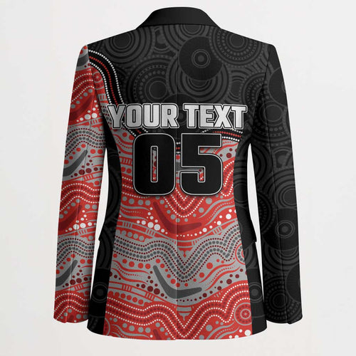 Custom Dolphins Blazer Fish Mascot With Aboriginal Indigenous