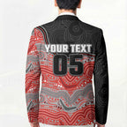 Custom Dolphins Blazer Fish Mascot With Aboriginal Indigenous