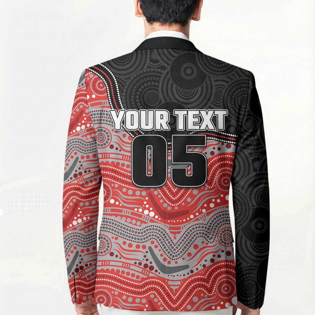 Custom Dolphins Blazer Fish Mascot With Aboriginal Indigenous