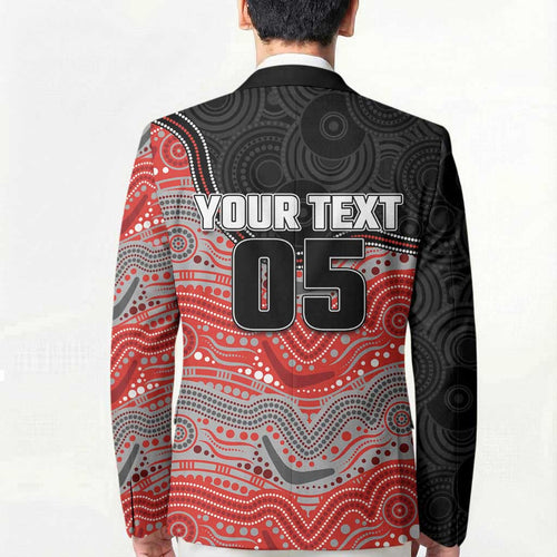 Custom Dolphins Blazer Fish Mascot With Aboriginal Indigenous
