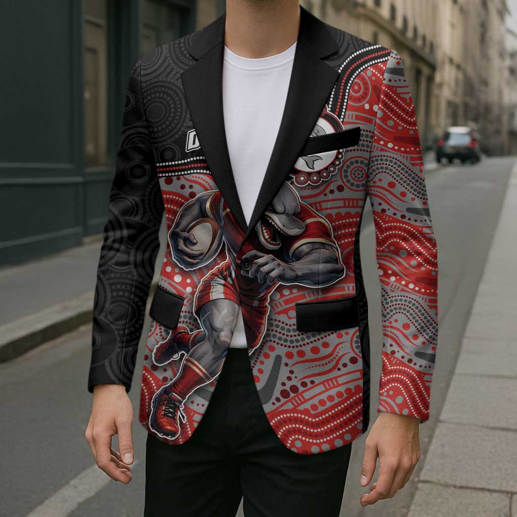 Custom Dolphins Blazer Fish Mascot With Aboriginal Indigenous
