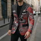 Custom Dolphins Blazer Fish Mascot With Aboriginal Indigenous