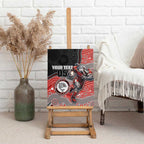 Custom Dolphins Canvas Wall Art Fish Mascot With Aboriginal Indigenous