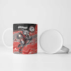 Custom Dolphins Ceramic Mug Fish Mascot With Aboriginal Indigenous