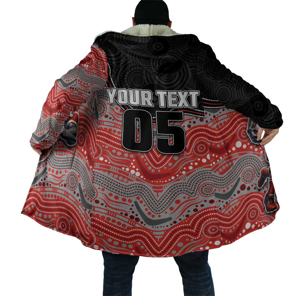 Custom Dolphins Cloak Fish Mascot With Aboriginal Indigenous