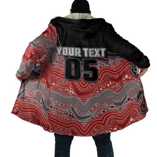Custom Dolphins Cloak Fish Mascot With Aboriginal Indigenous