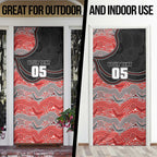 Custom Dolphins Door Cover Fish Mascot With Aboriginal Indigenous