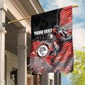 Custom Dolphins Garden Flag Fish Mascot With Aboriginal Indigenous