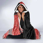 Custom Dolphins Hooded Blanket Fish Mascot With Aboriginal Indigenous