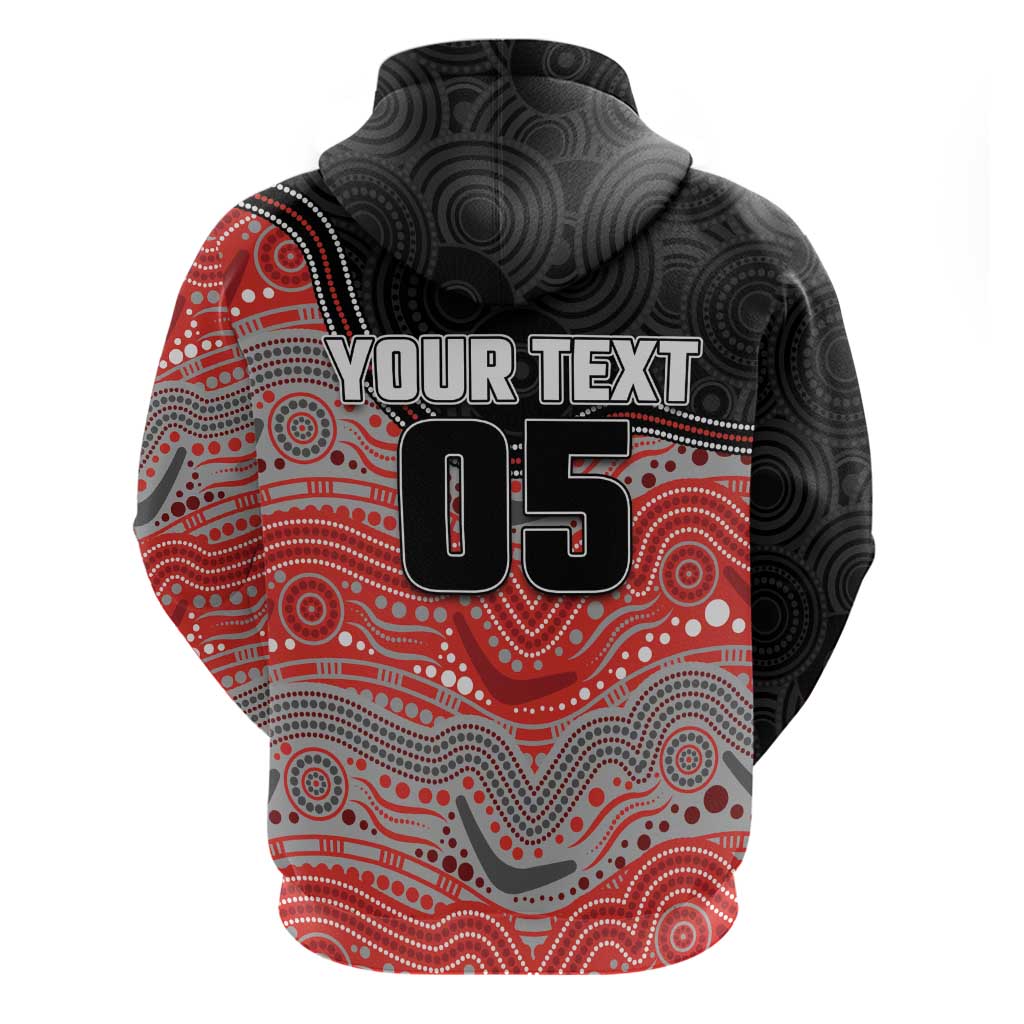 Custom Dolphins Hoodie Fish Mascot With Aboriginal Indigenous