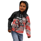 Custom Dolphins Kid Hoodie Fish Mascot With Aboriginal Indigenous