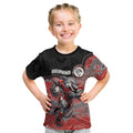 Custom Dolphins Kid T Shirt Fish Mascot With Aboriginal Indigenous