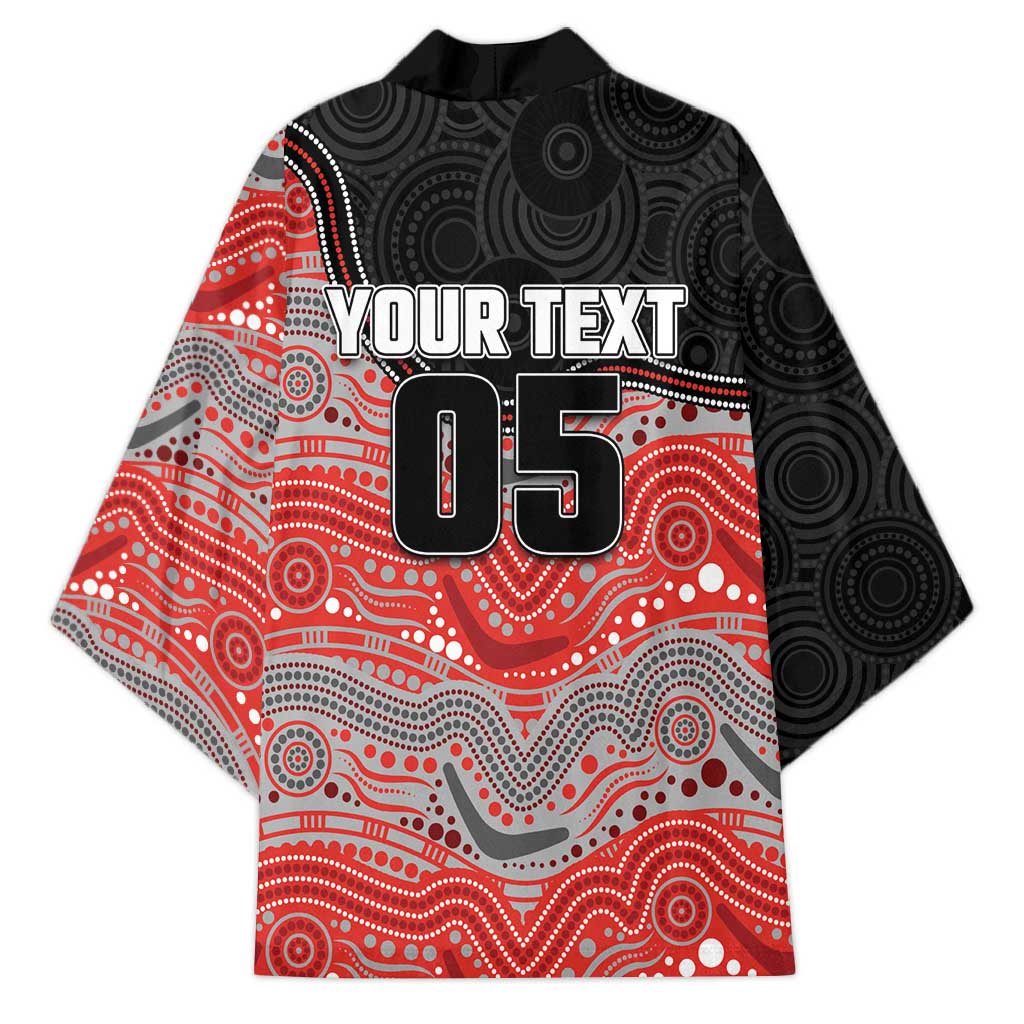 Custom Dolphins Kimono Fish Mascot With Aboriginal Indigenous