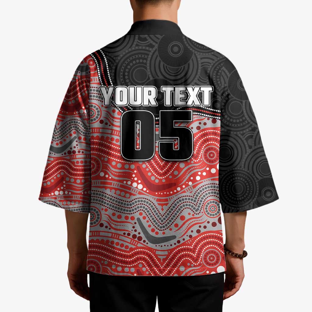 Custom Dolphins Kimono Fish Mascot With Aboriginal Indigenous