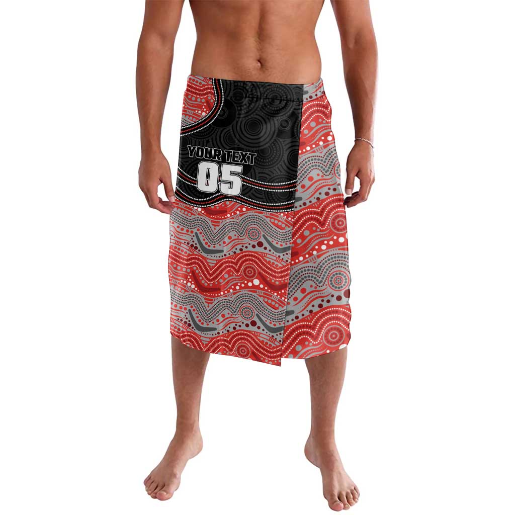Custom Dolphins Lavalava Fish Mascot With Aboriginal Indigenous
