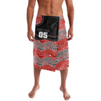 Custom Dolphins Lavalava Fish Mascot With Aboriginal Indigenous