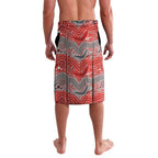 Custom Dolphins Lavalava Fish Mascot With Aboriginal Indigenous