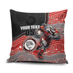 Custom Dolphins Pillow Cover Fish Mascot With Aboriginal Indigenous