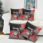 Custom Dolphins Pillow Cover Fish Mascot With Aboriginal Indigenous