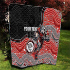 Custom Dolphins Quilt Fish Mascot With Aboriginal Indigenous