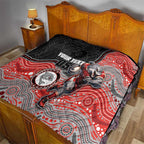 Custom Dolphins Quilt Fish Mascot With Aboriginal Indigenous