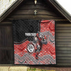 Custom Dolphins Quilt Fish Mascot With Aboriginal Indigenous