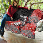 Custom Dolphins Quilt Fish Mascot With Aboriginal Indigenous