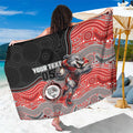 Custom Dolphins Sarong Fish Mascot With Aboriginal Indigenous