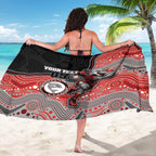 Custom Dolphins Sarong Fish Mascot With Aboriginal Indigenous