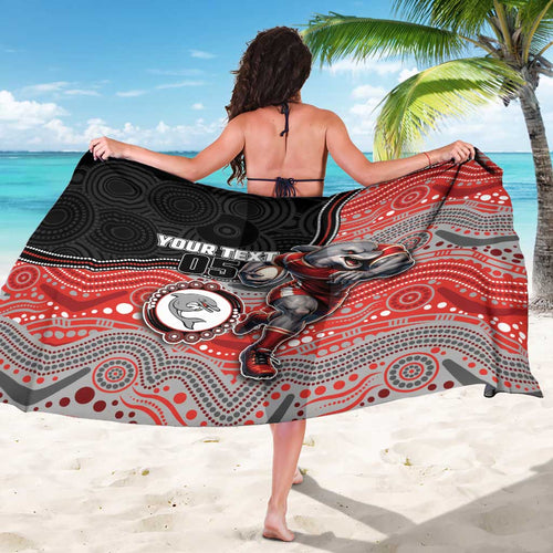 Custom Dolphins Sarong Fish Mascot With Aboriginal Indigenous