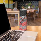 Custom Dolphins Skinny Tumbler Fish Mascot With Aboriginal Indigenous