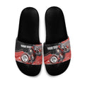 Custom Dolphins Slide Sandals Fish Mascot With Aboriginal Indigenous