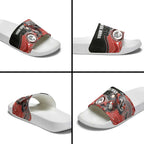 Custom Dolphins Slide Sandals Fish Mascot With Aboriginal Indigenous