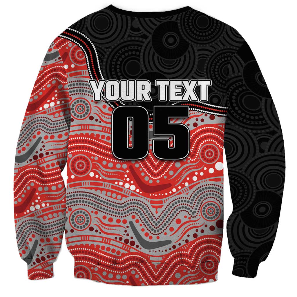 Custom Dolphins Sweatshirt Fish Mascot With Aboriginal Indigenous