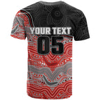 Custom Dolphins T Shirt Fish Mascot With Aboriginal Indigenous