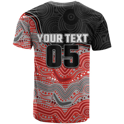 Custom Dolphins T Shirt Fish Mascot With Aboriginal Indigenous