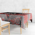Custom Dolphins Tablecloth Fish Mascot With Aboriginal Indigenous