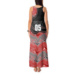 Custom Dolphins Tank Maxi Dress Fish Mascot With Aboriginal Indigenous