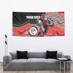 Custom Dolphins Tapestry Fish Mascot With Aboriginal Indigenous