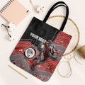 Custom Dolphins Tote Bag Fish Mascot With Aboriginal Indigenous