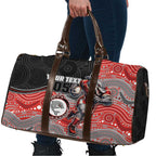 Custom Dolphins Travel Bag Fish Mascot With Aboriginal Indigenous