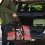 Custom Dolphins Travel Bag Fish Mascot With Aboriginal Indigenous